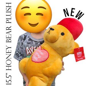 NEW Honey Bear Bottle Plush Valentine's Day Gift Beekeeping Beekeeper Bees Honey